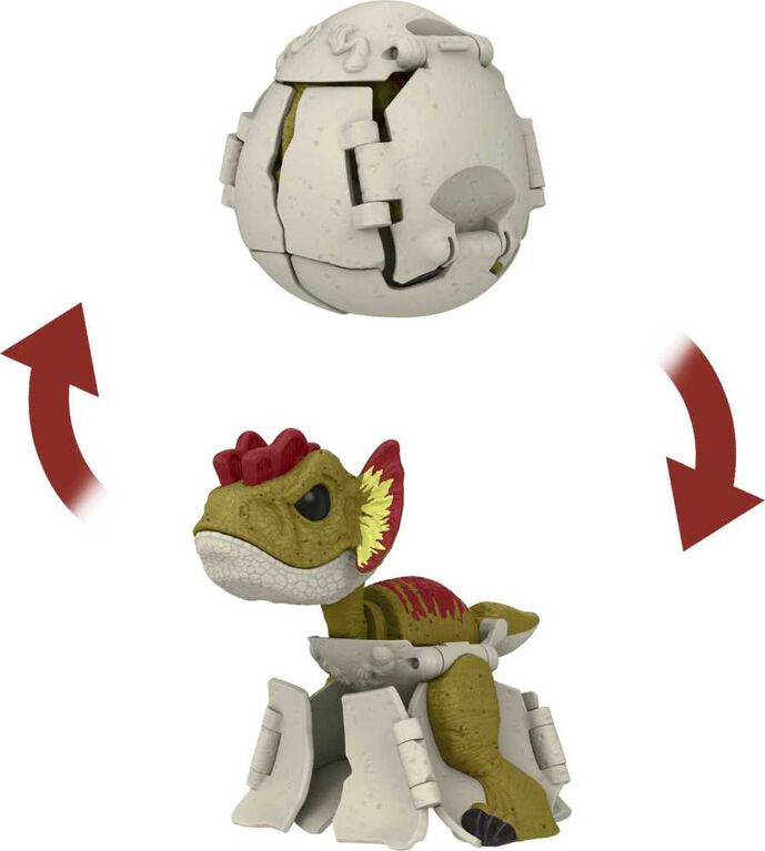 Jurassic World Egg to Dinosaur Transforming Toy, Hidden Hatchers