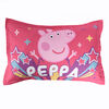 Peppa Pig 4 Piece Twin Bedding Set with Reversible Comforter, Fitted Sheet, Flat Sheet and Pillowcase by Nemcor