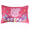 Ensemble de 4 pièces de literie Peppa Pig avec couette réversible, drap-housse, drap plat et taie d'oreiller par Nemcor