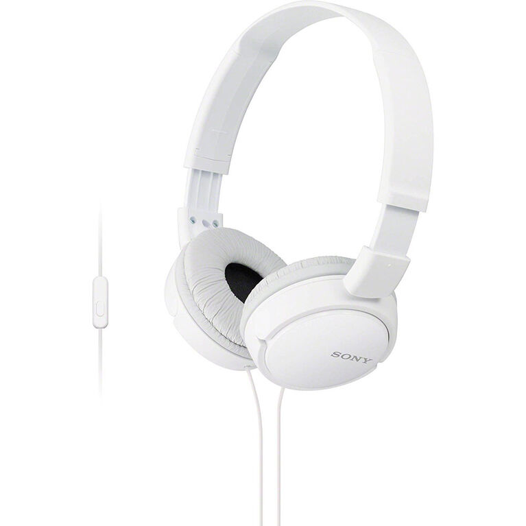 Sony MDRZX110AP On-Ear Headphones with In-Line Mic and Control