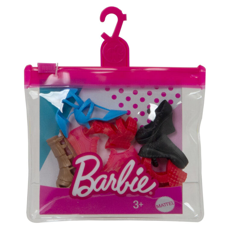 ​Barbie Shoes, 5 Pairs of Doll Shoes, Sized to Original & Petite Barbie Dolls