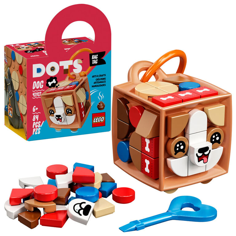 LEGO DOTS La décoration pour sac Chien 41927 (84 pièces)