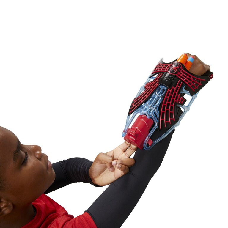 Marvel Spider-Man: Across the Spider-Verse Miles Morales Tri-Shot Web Dart Blaster