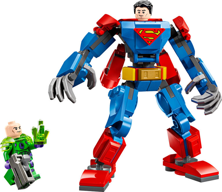 LEGO DC Superman Mech vs. Lex Luthor Building Toy - Buildable Action Figure - Superhero Gift - 76302