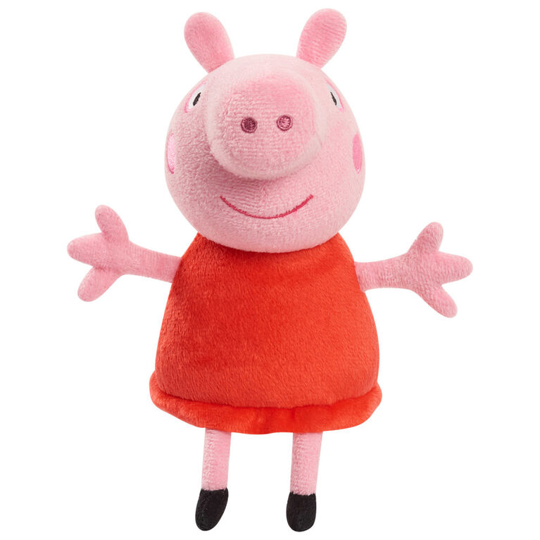 Peppa Pig 8-Inch Bean Plush Peppa Pig, Super Soft and Cuddly Small Plush Stuffed Animal