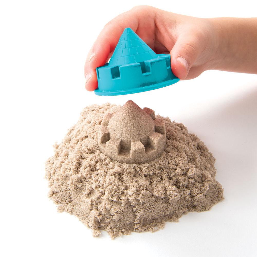 kinetic sand in a box