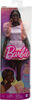 Barbie Fashionistas Doll #216 with Tall Body, Black Straight Hair & Peach Dress, 65th Anniversary