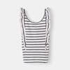 Camisole A Volants Bnd Bleu Fonce