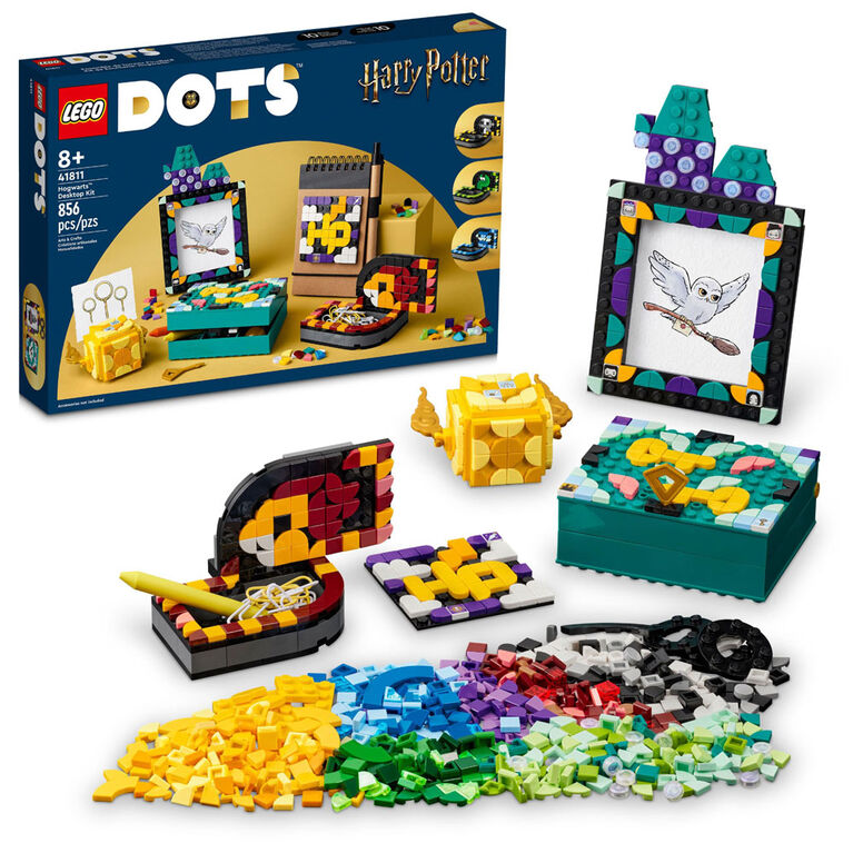 LEGO DOTS Ensemble de bureau Poudlard 41811 Ensemble de loisir créatif et de décoration (856 pièces)
