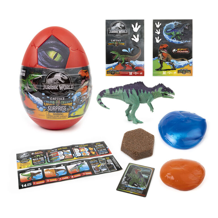 Jurassic Captivz Color Change Surprise Egg