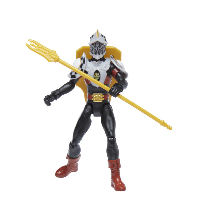 Power Rangers Dino Fury Hengeman 6-Inch Action Figure Toy with Dino Fury Key and Dino-Themed Accessory for Kids Ages 4 and Up