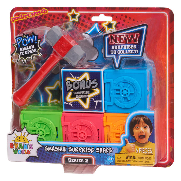 Ryan's World Smashin' Surprise Safes, Series 2 - English Edition