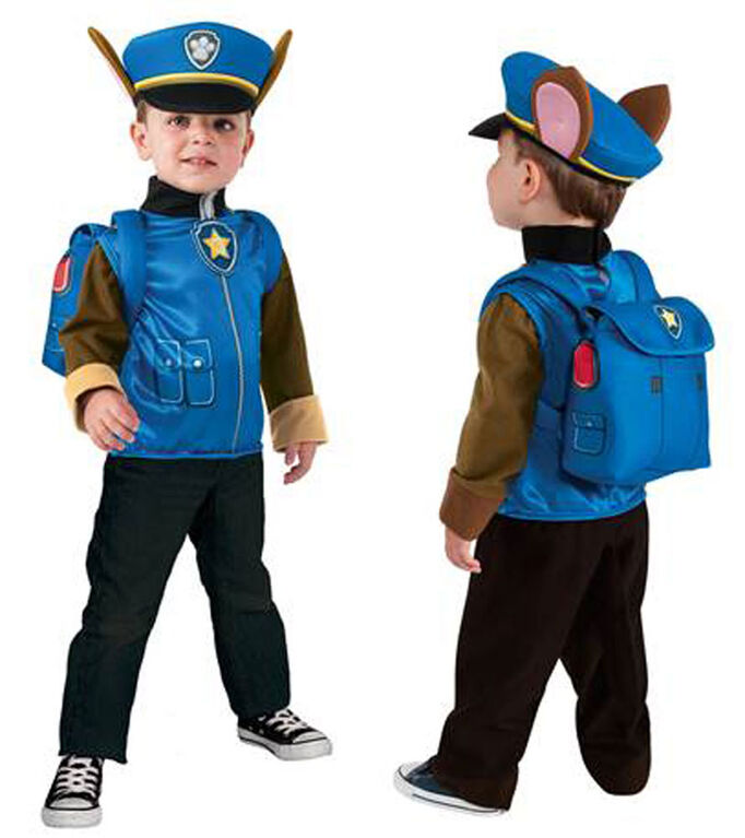 PAW PATROL CHASE DELUXE COSTUME TOP SET