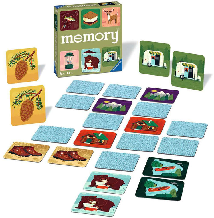 Ravensburger! Memory - Great Outdoors Game - French Edition