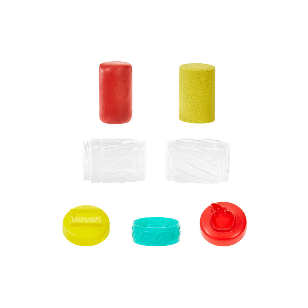 Wonder Factory Never Dry Dough & Sand Starter Set- Red Dough + Yellow Sand