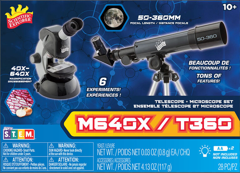 Scientific Explorer - Ensemble Combo Télescope Et Microscope