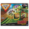 Monster Jam, Official Zombie Madness Playset Featuring Exclusive 1:64 Scale Die-Cast Zombie Monster Truck