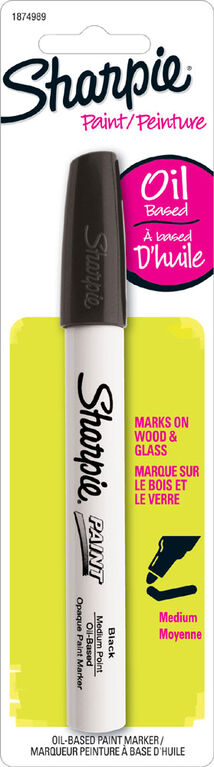 Marqueur à peinture à base d'huile Sharpie, Pointe moyenne, noir