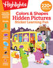 Colors and Shapes Hidden Pictures Sticker Learning Fun - English Edition