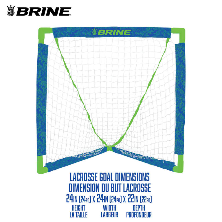 Brine Mini Lacrosse Net Combo Set