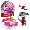 LEGO NINJAGO La toupie Spinjitzu du dragon de Sora, jouet d'action, cadeau ninja avec 2 figurines 71824