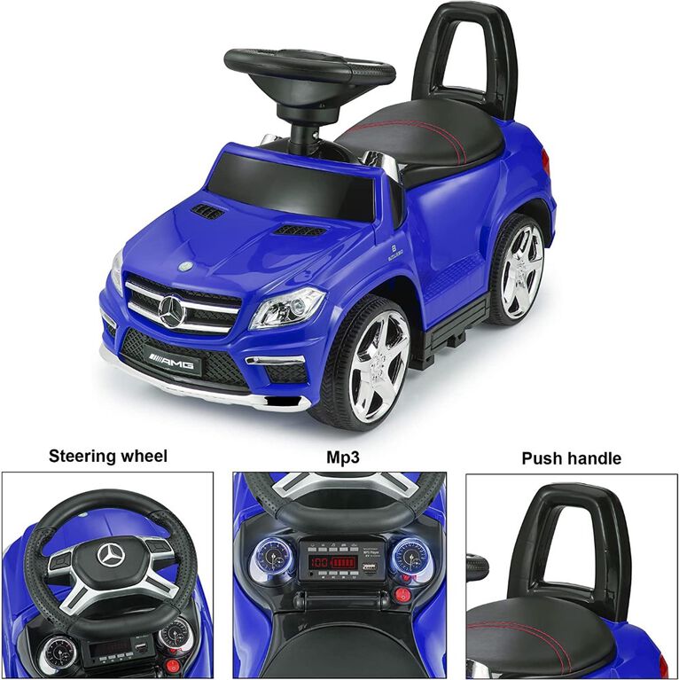 Voltz Toys Mercedes-Benz AMG GL63 4-in-1 Push Pedal Car, Blue