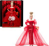 Barbie Signature Collectible Doll for Mattel 80th Anniversary, Glittery Red Tulle Gown, Blonde Hair