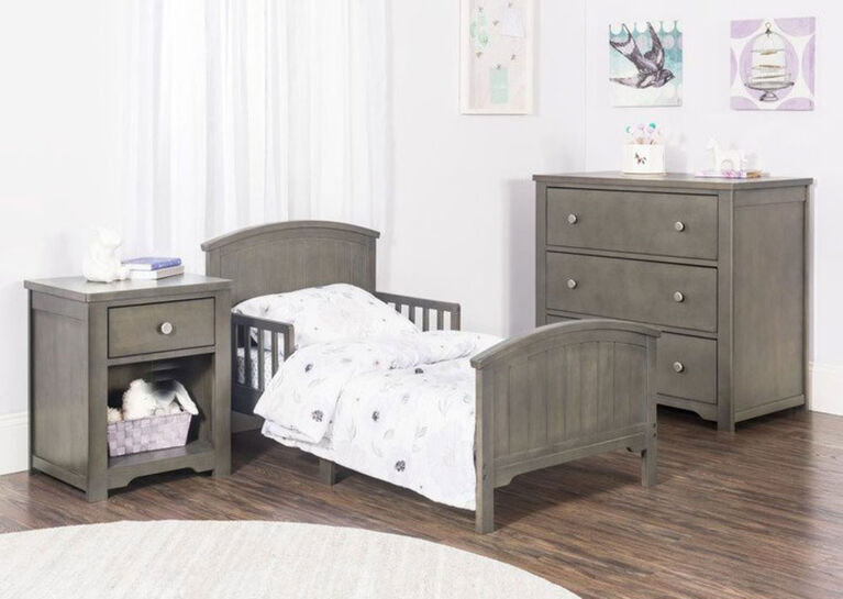 Hampton Toddler Bed with Rails, Dapper Gray Toys R Us Canada