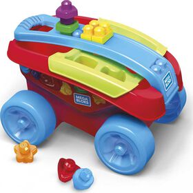 Chariot trieur de formes de Mega Bloks - Bleu