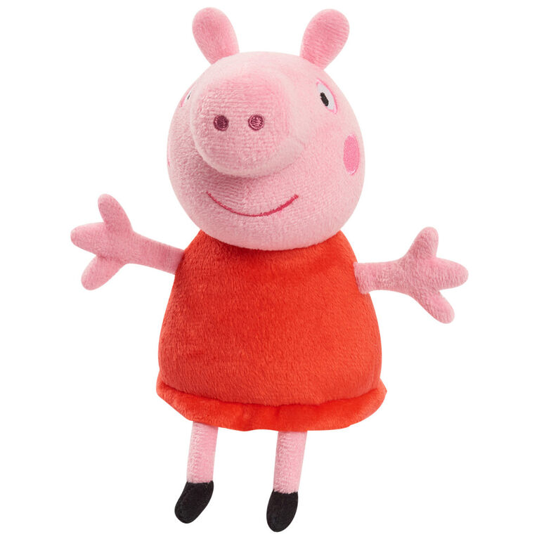 Peppa Pig 8-Inch Bean Plush Peppa Pig, Super Soft and Cuddly Small Plush Stuffed Animal