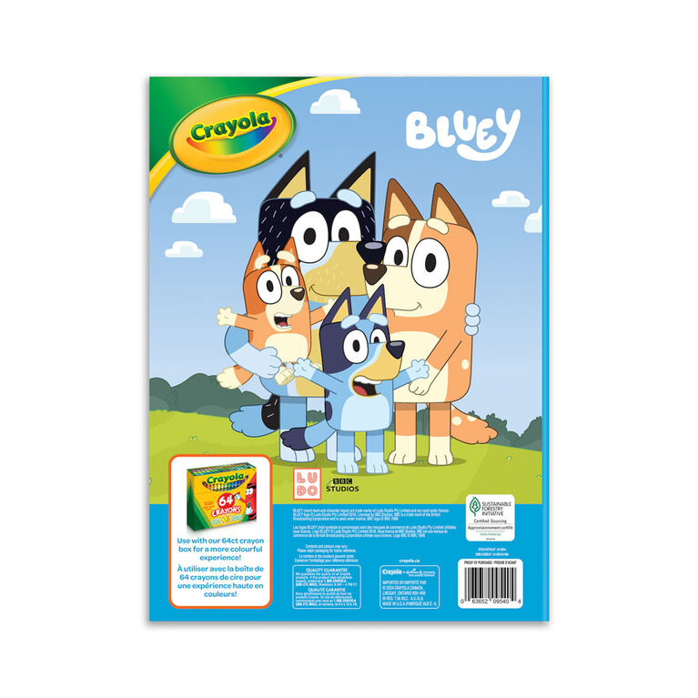 Crayola 96 Page Colouring Book, Bluey