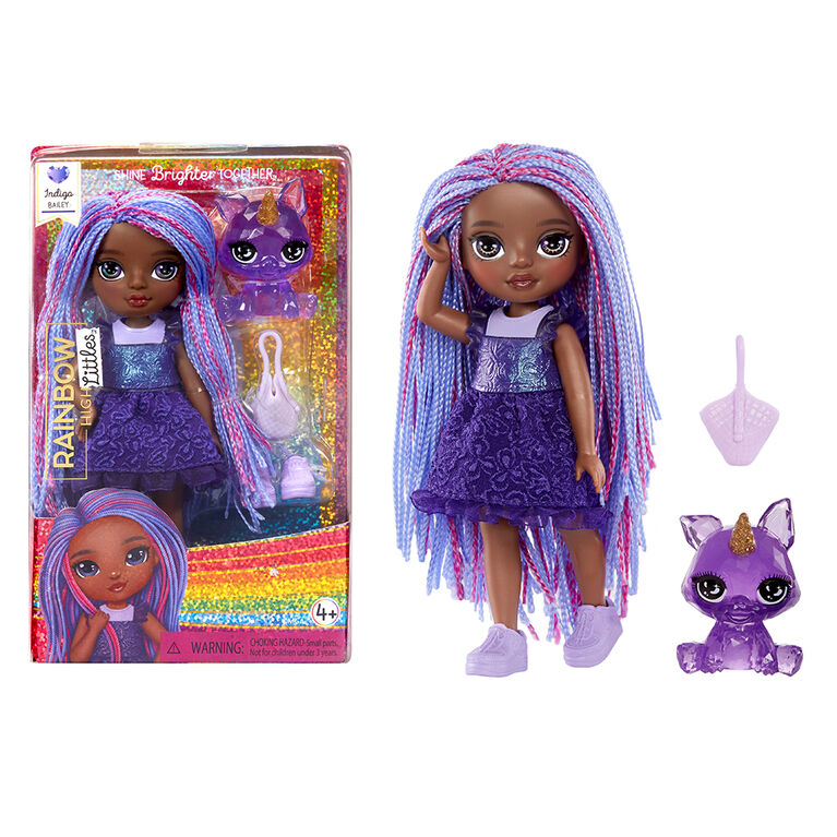 Rainbow High Littles - Indigo Bailey Purple 5.5" Posable Small Doll