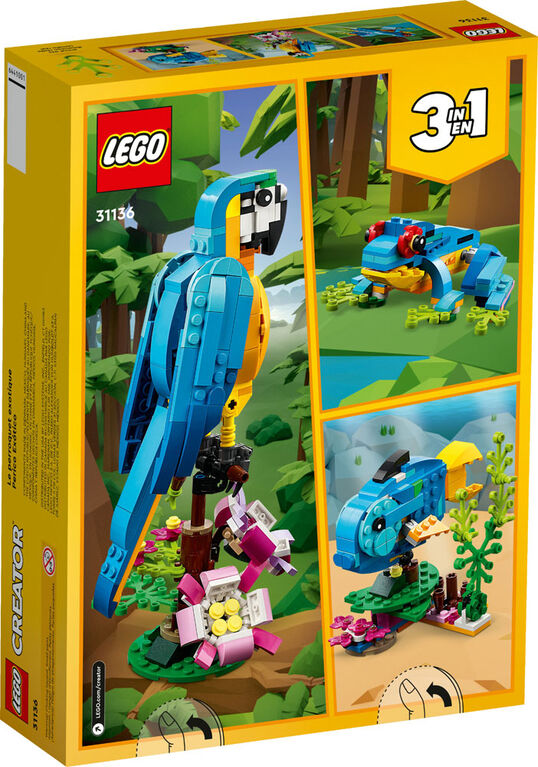 LEGO Creator Exotic Parrot 31136 Building Toy Set (253 Pieces)