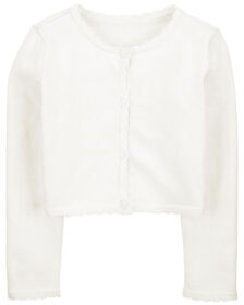 Carter's Button Front Cardigan Ivory 4T