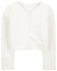 Carter's Button Front Cardigan Ivory 4T