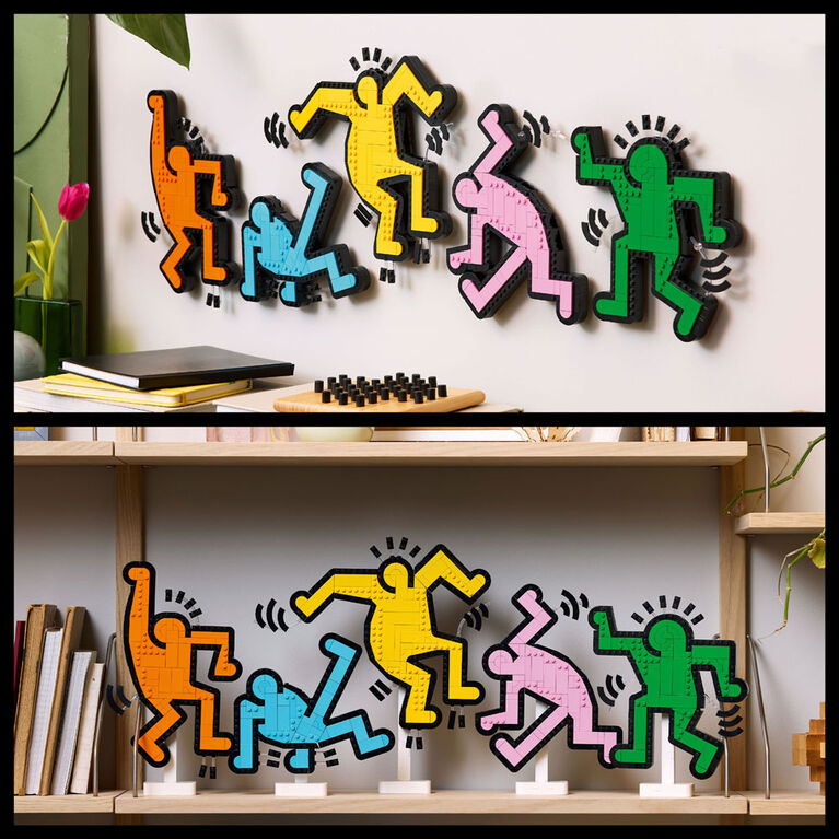 LEGO Art Keith Haring - Figures Dansantes, Décoration de Salon et Ensemble de Construction pour Adultes 31216