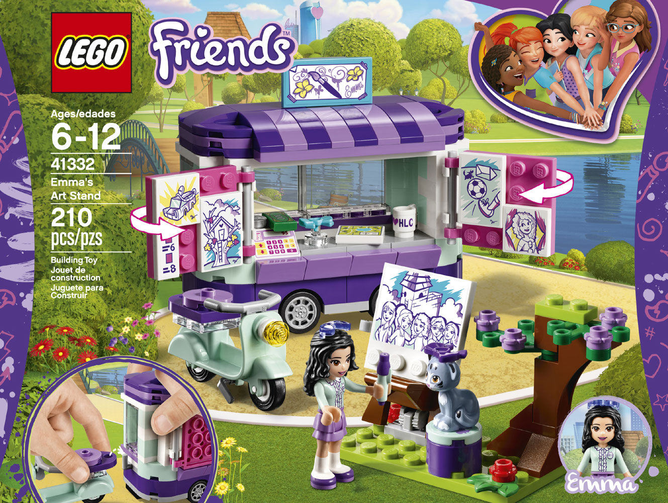 lego friends emma art