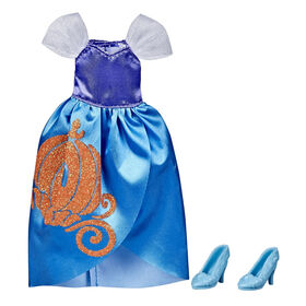 Disney Princess Be Bright Be Bold Cinderella Fashion Pack, Blue Dress with Shoes
