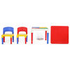 Tot Tutors - 2 in 1 Plastic Construction Activity Table & Chairs Set
