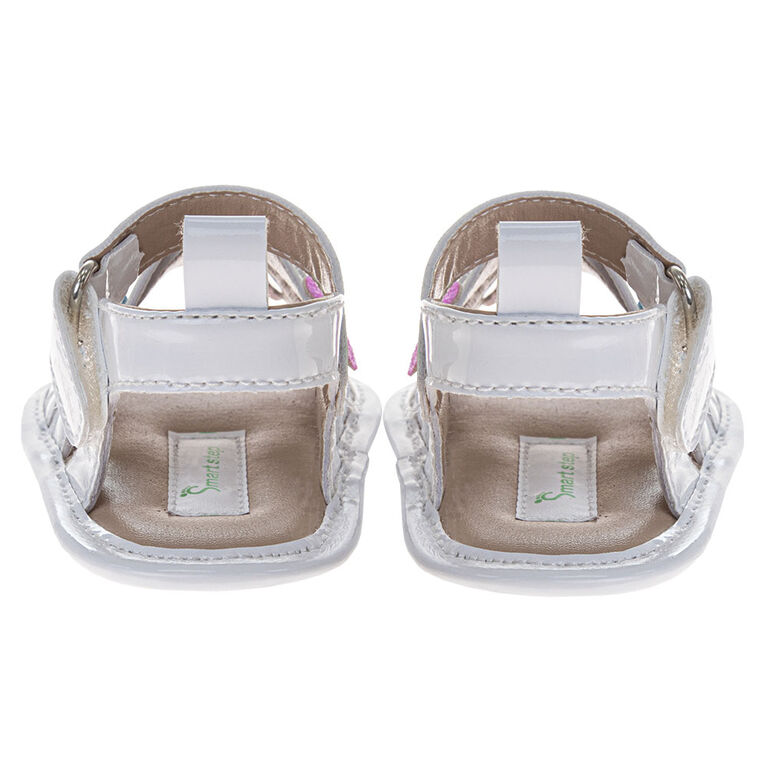 Smart Step White Multi Sandal Size 2