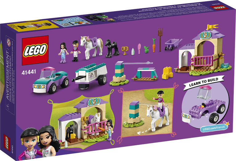 LEGO Friends Le dressage de chevaux et la remorque 41441 (148 pièces)