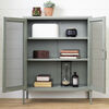 Crea Metal Mesh 2-Door Cabinet SageGreen