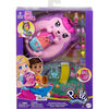 Polly Pocket Hedgehog Mom & Baby Purse Playset with 2 Dolls & 16 Accessories Including Pets