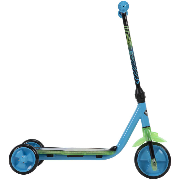 Huffy Neowave - Trottinette lumineuse à 3 roues - Bleu - Notre exclusivité