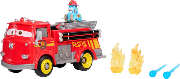 Disney and Pixar Cars Radiator Springs Race & Rescue Fire Fighting Red & Guido & Accessories