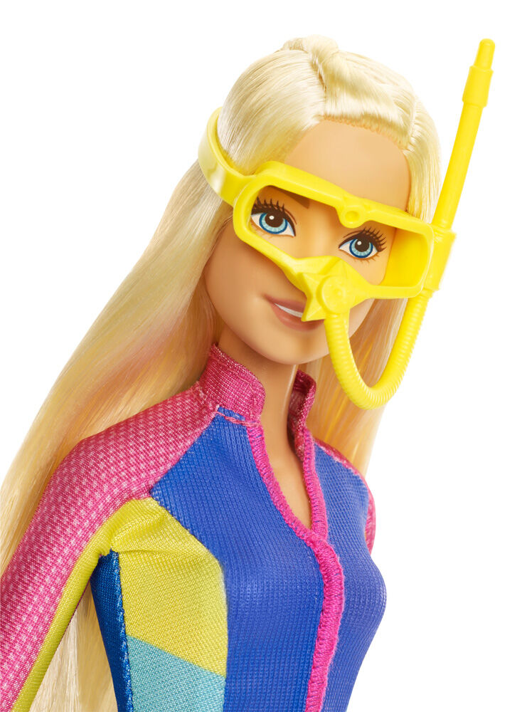 barbie fbd63 dolphin magic snorkel fun friends doll