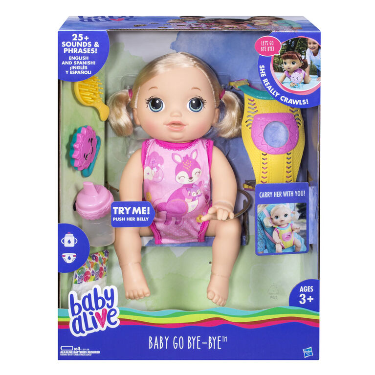 Baby Alive - Baby Go Bye-Bye - Édition anglaise - Notre exclusivité