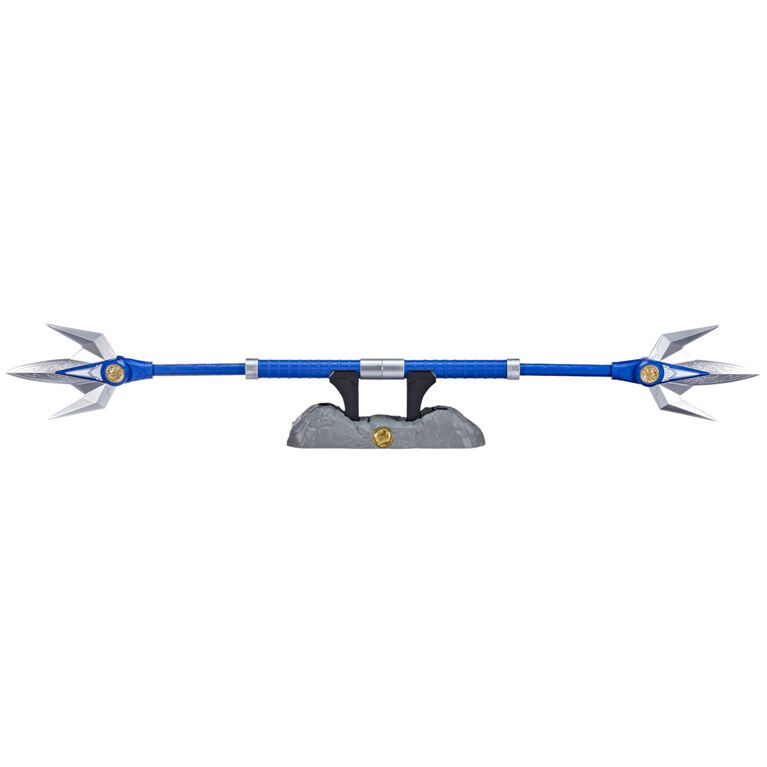 Power Rangers Lightning Collection Mighty Morphin Blue Ranger Power Lance Premium Roleplay Cosplay Collectible Billy Cranston MMPR