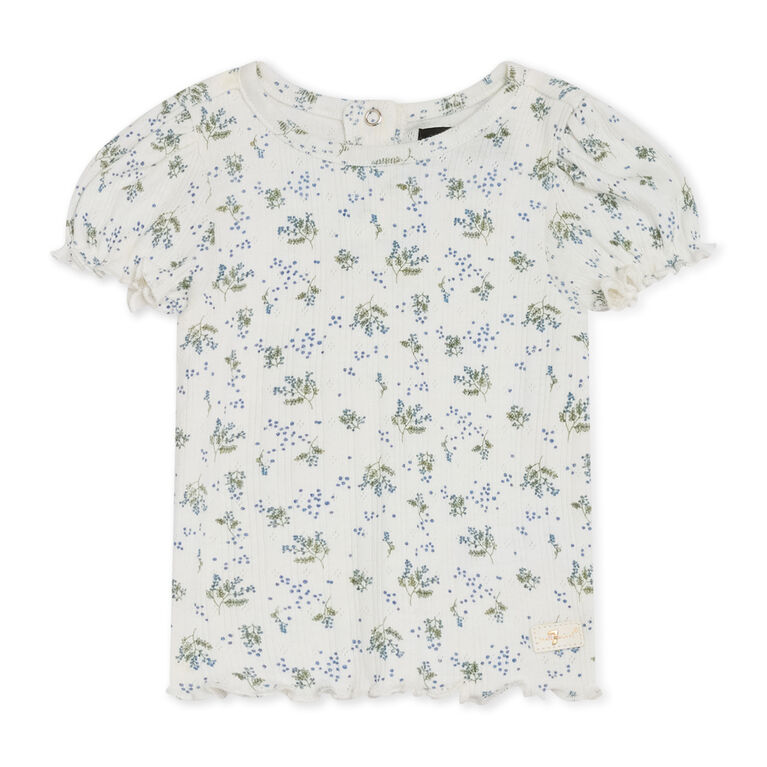 7 For All Mankind Ensemble Jupe-Jupe En Jean 2 Pièces, Blanc, 3T