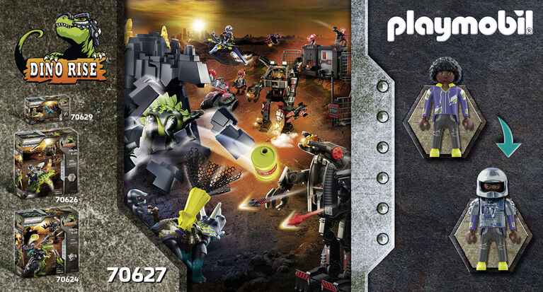 Playmobil Dino Rise - Triceratops: Battle for the Legendary Stones